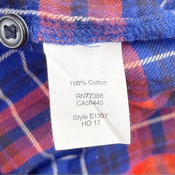 J.Crew Flannel Shirt Dress with‎ Pockets in Red & Blue Plaid, Size XS - Picture 13 of 14